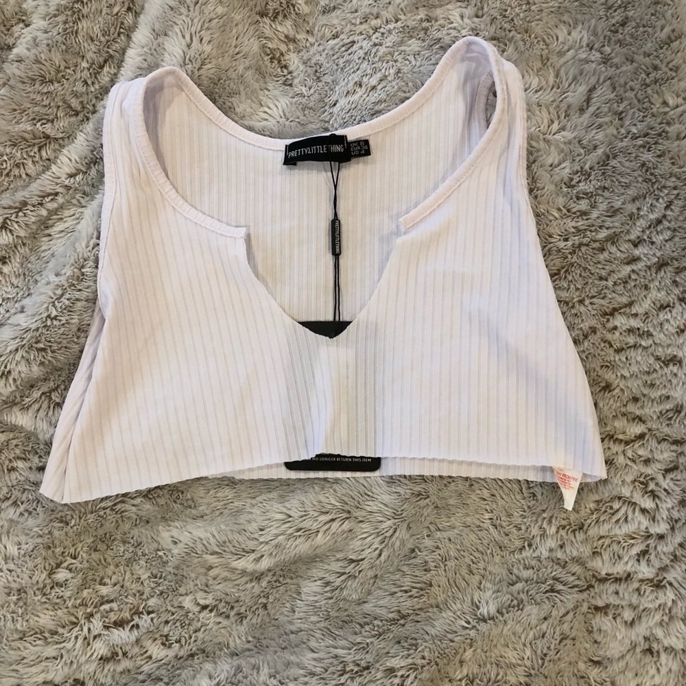 White Crop Top - PrettyLittle Thing - 4